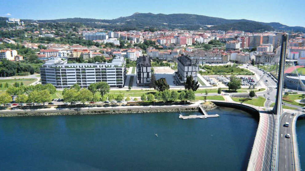Residencial Novolerez II se construirá a orillas del río Lérez, en Pontevedra.