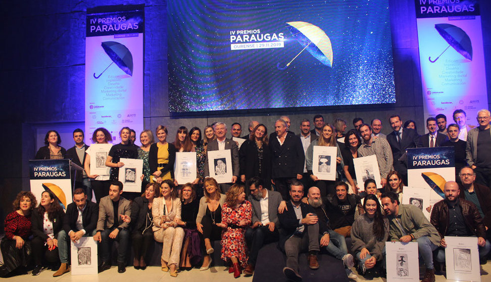 Foto dos IV Premios Paraugas, entregados en Expourense.