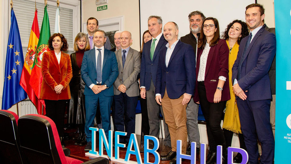 Los socios de INFAB HUB, en su presentación pública en Vigo.