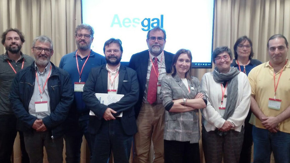 Integrantes de Aesgal durante a X Asemblea Xeral celebrada este 2019.