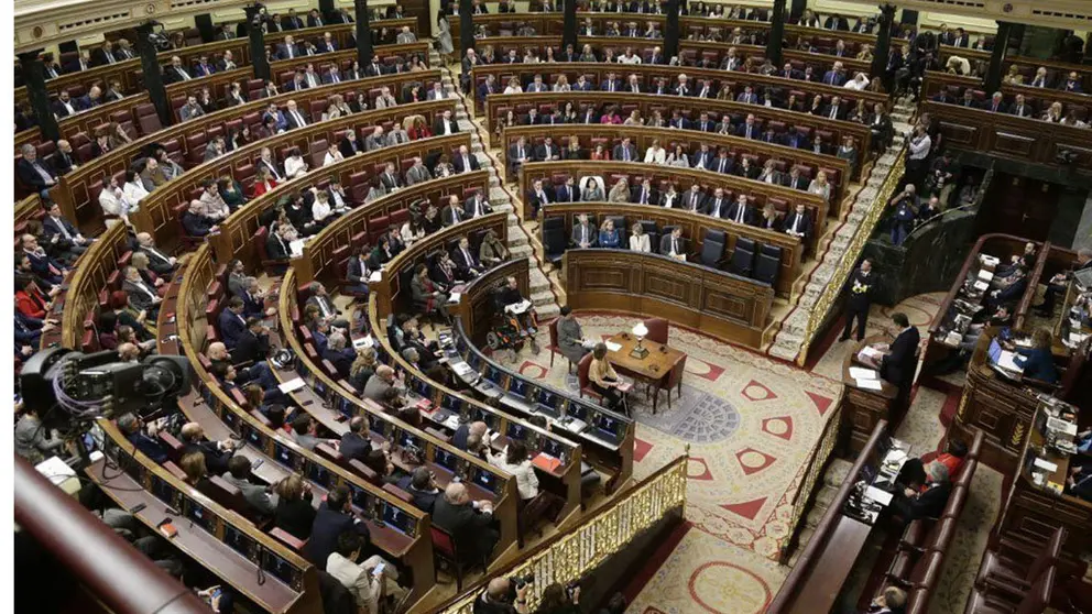 Una imagen de la sesión de investidura en el Congreso de los Diputados.