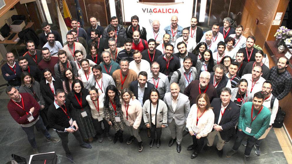 Emprendedores que participan en la fase de Academia de la 6ª ViaGalicia, en Pantón.
