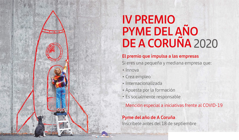 Imagen promocinal del IV Premio Pyme del Año de A Coruña.