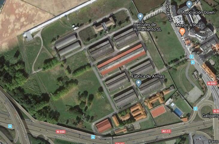 Antigua Fábrica de Armas de A Coruña./GOOGLE MAPS.