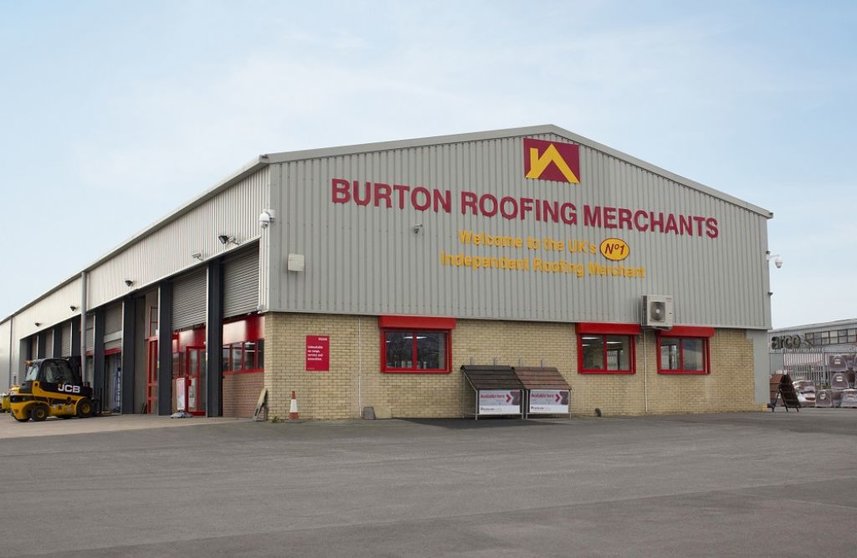 Instalaciones de Burton Roofing Merchants en Sheffield, Reino Unido.