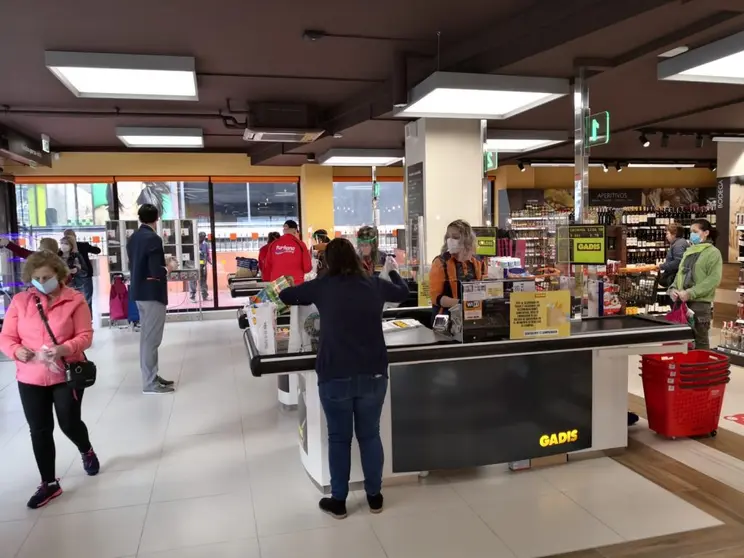 Un supermercado Gadis en Milladoiro (Ames.)