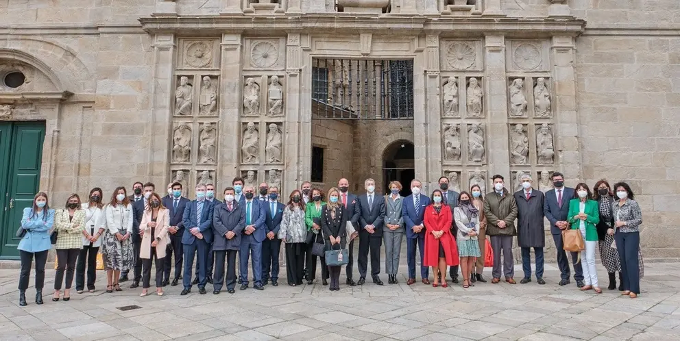 Asistentes en Santiago a los actos del Día Mundial del Seguro.