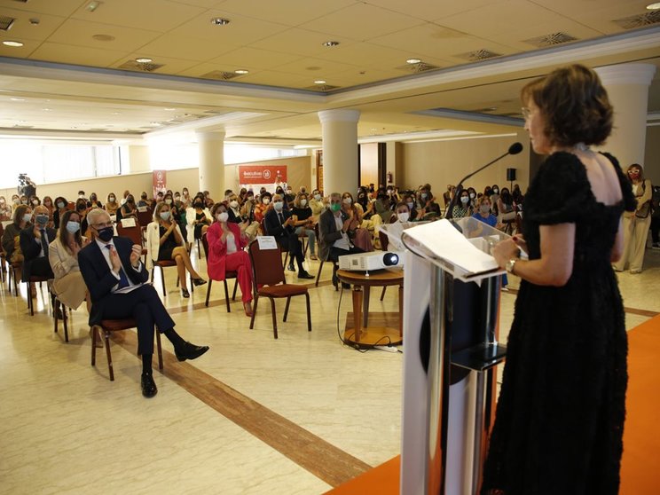 La presidenta de Executivas, Carla Reyes Uschinsky, en su intervención en el 10º aniversario de la entidad.