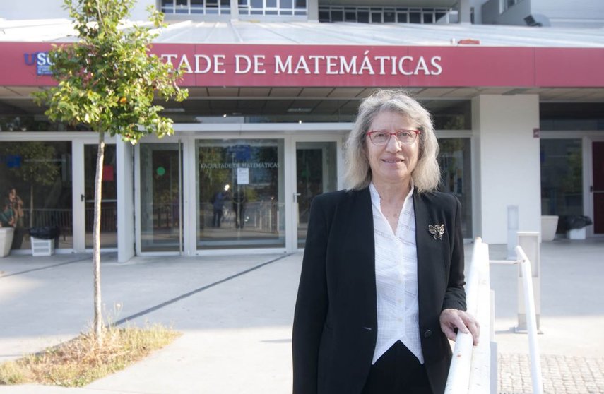 La directora de ITMATI, Peregrina Quintela, catedrática de Matemática Aplicada de la Universidad de Santiago.