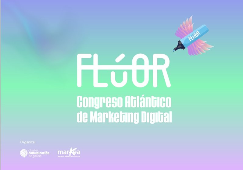 Cartel del 3º Congreso Atlántico de Marketing Digital FLÚOR.