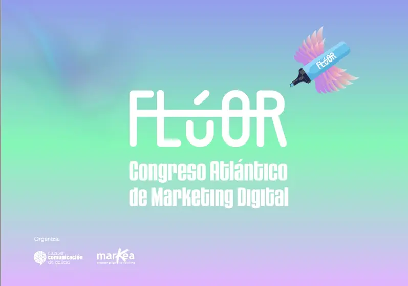 Cartel del 3º Congreso Atlántico de Marketing Digital FLÚOR.