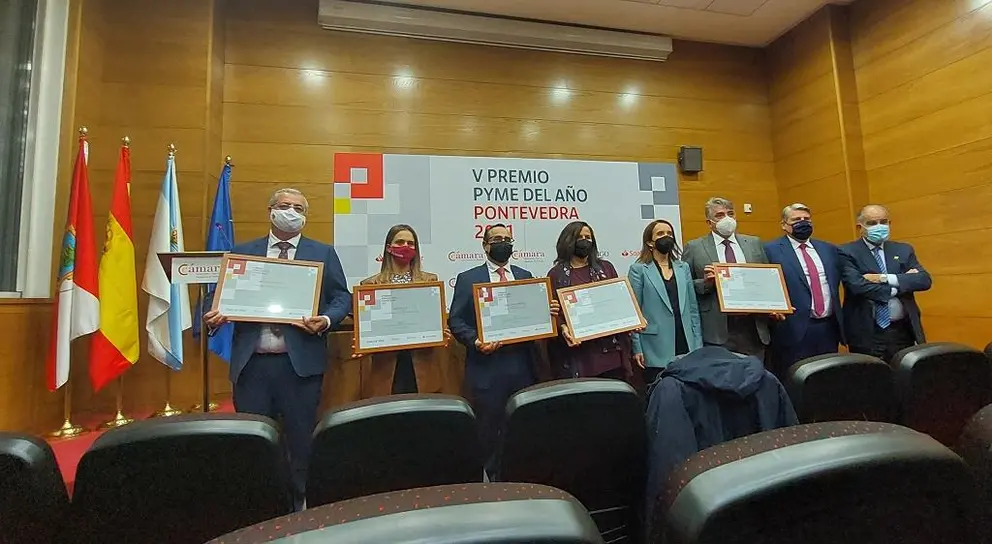 Entrega de los Premios Pyme del Año Pontevedra 2021.