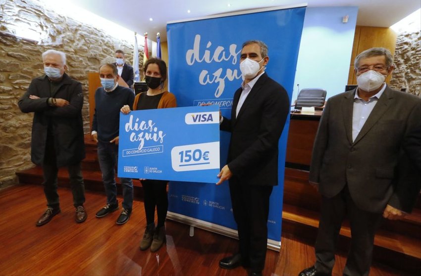 Acto de entrega dos premios das campañas Días Azuis do Comercio Galego.