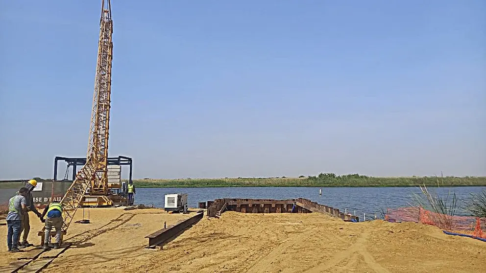 Estación de bombeo de agua bruta que Espina & Delfín construye en Saint Louis, Senegal.