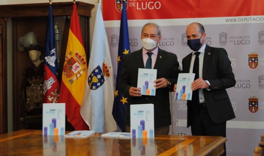 El presidente de la Diputación y el secretario general de la CEL presentaron Lugo en cifras 2021.