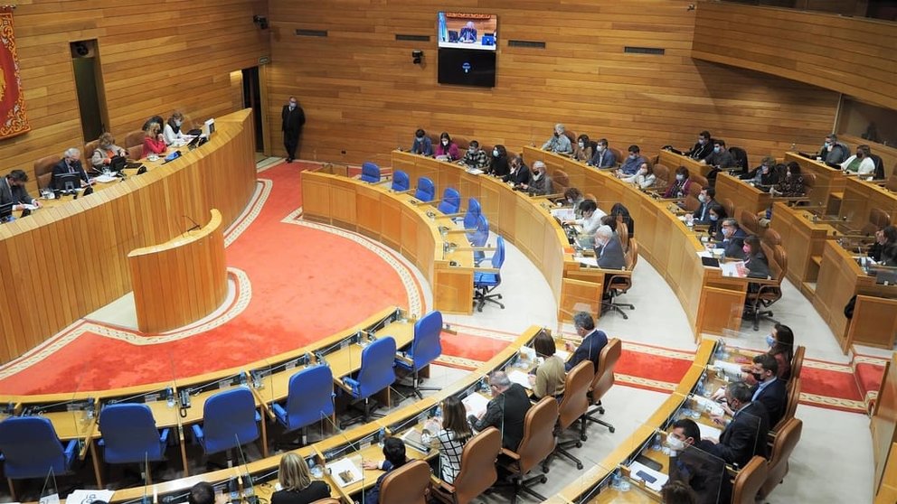 Pleno del Parlamento de Galicia.