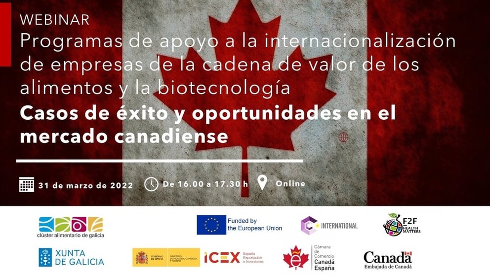 Clusaga y la CCCE coorganizan un webinar sobre oportunidades en el mercado canadiense.
