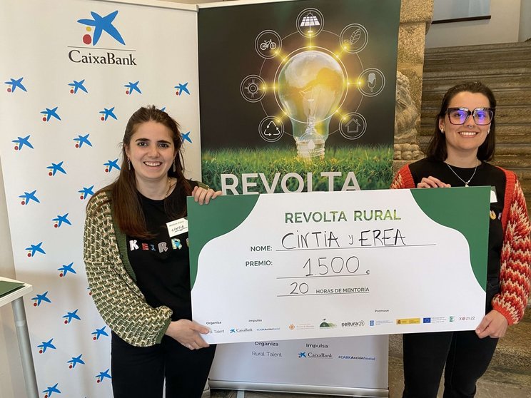 Erea Rodríguez y Cintia Lomba son las promotoras de Skeirum, premiado en la Revolta Rural.