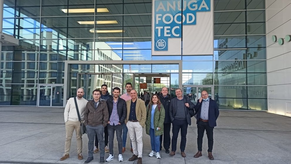 Delegación de empresas gallegas presentes en Anuga FoodTech, en Colonia (Alemania).