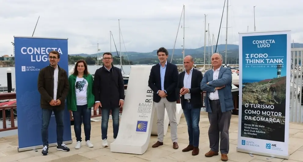 Presentación del I Foro Think Tank de Turismo de A Mariña en el Real Club Náutico de Ribadeo.