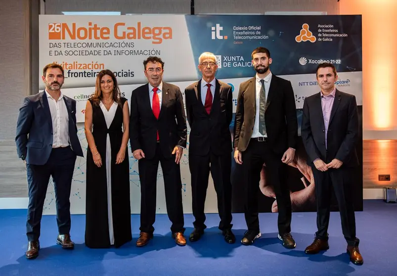 Premiados na Noite Galega das Telecomunicacións 2022.