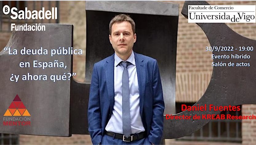 El economista Daniel Fuentes impartirá la conferencia “La deuda pública en España, ¿y ahora qué?”.
