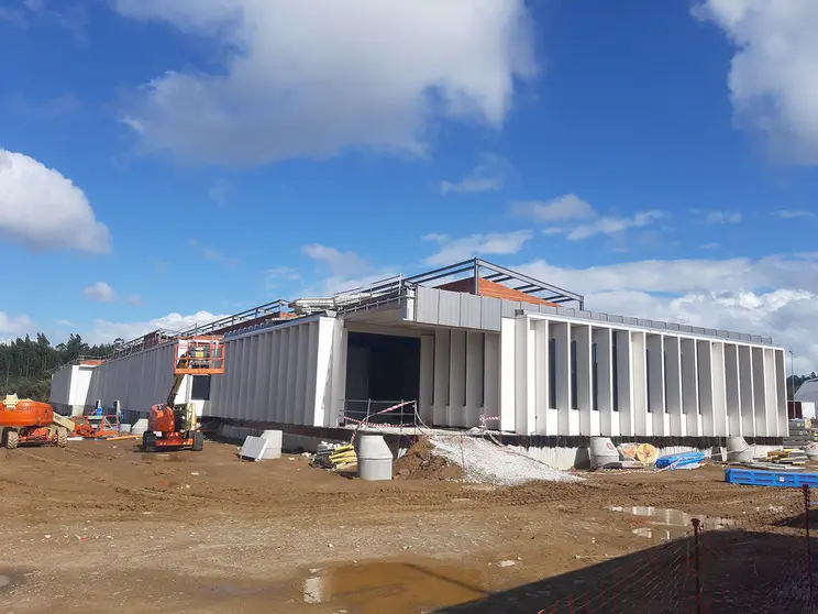 As obras do Centro de Servizos Innovadores para Empresas Biotecnolóxicas, que se agarda inaugurar en xaneiro de 2023.