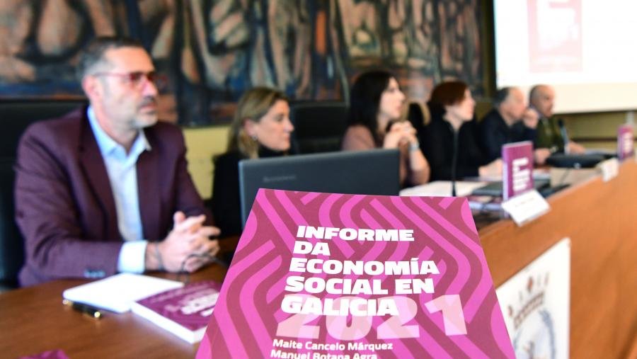 Presentación do Informe da Economía Social en Galicia 2021 na USC./S. ALVITE.