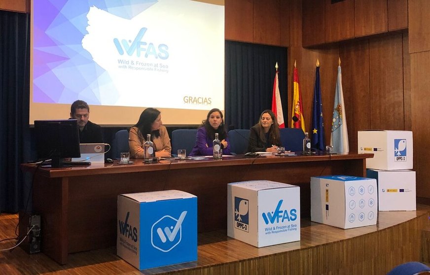 El acto de presentación de la marca WFAS tuvo lugar en la Cooperativa de Armadores de Vigo.
