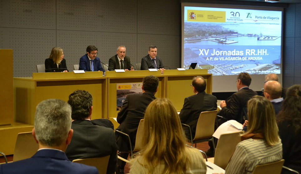 El presidente de Puertos del Estado inauguró las jornadas técnicas que se celebran en Vilagarcía.