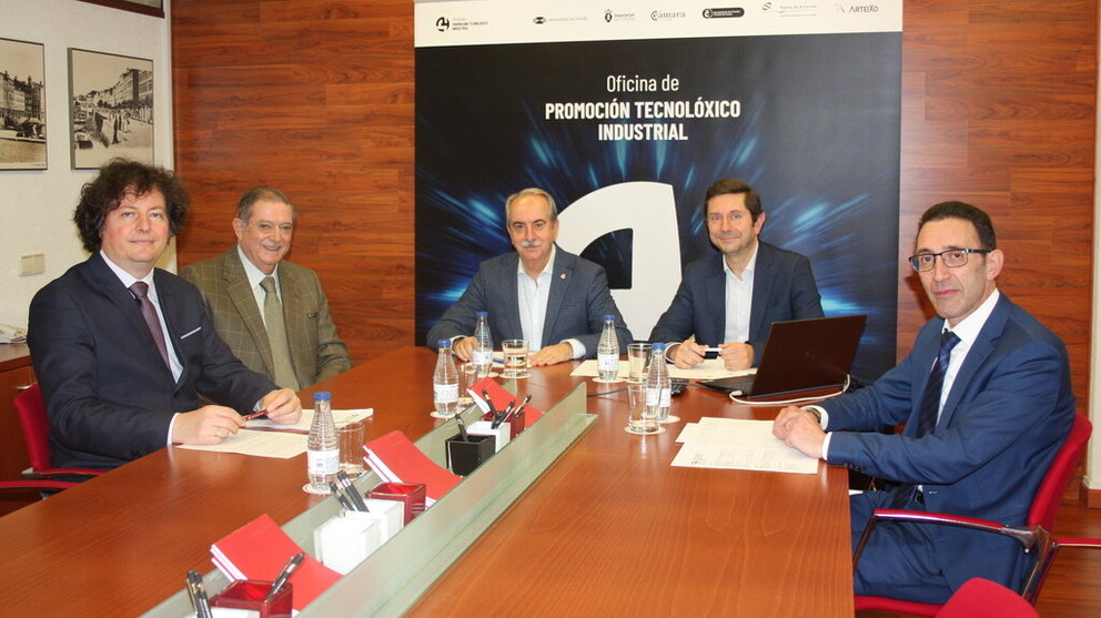 Reunión del patronado de la Fundación de la Oficina de Promoción Tecnológico-Industrial de la Cámara de A Coruña.