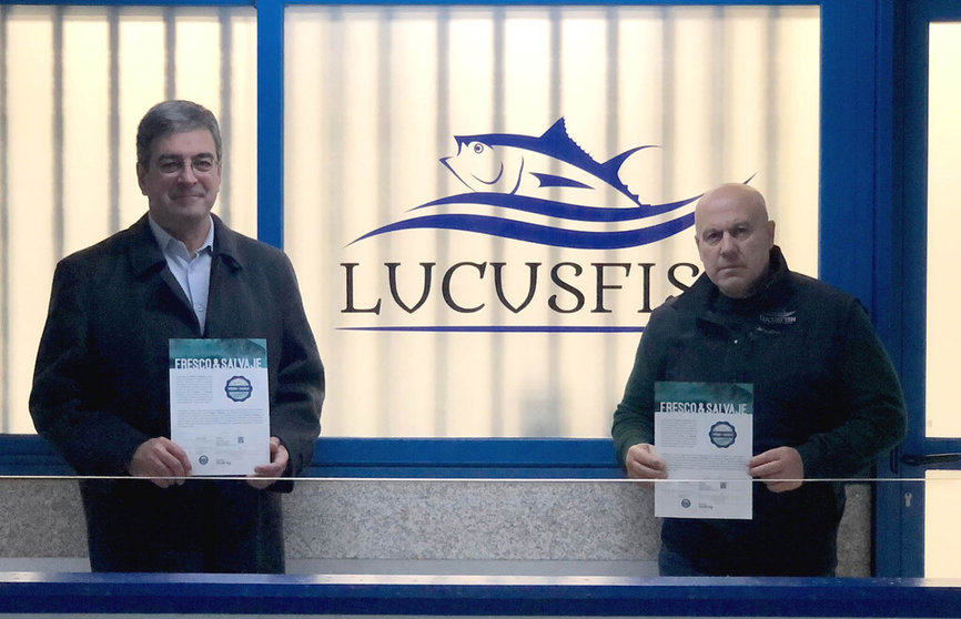 Edelmiro Ulloa, director gerente de OPPF4 y José Antonio Arribas Vázquez, gerente de Lucus Fish.
