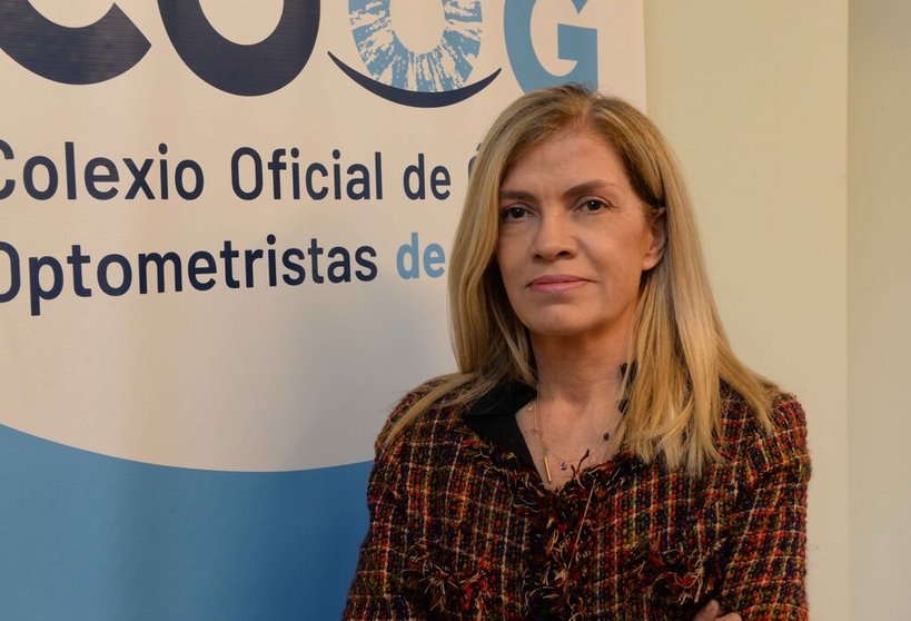 Eshter Amaro Quireza, presidenta del Colexio Oficial de Ópticos Optometristas de Galicia.