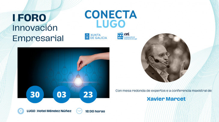 El I Foro de Innovación Empresarial tendrá lugar el 30 de marzo en Lugo.