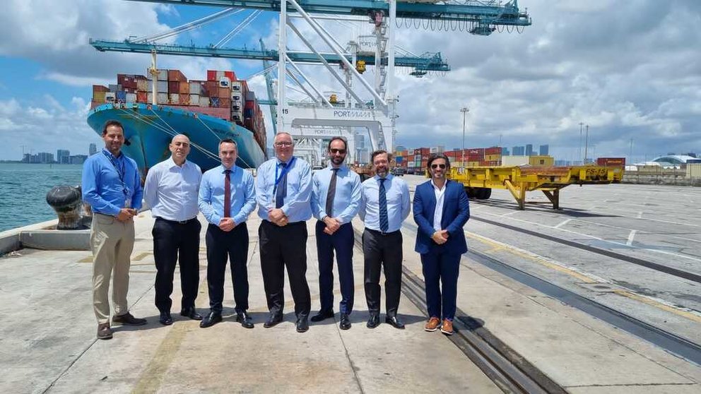 El director del Igape se reunió con representantes del Puerto de Miami y del Clúster da Función Loxística de Galicia.
