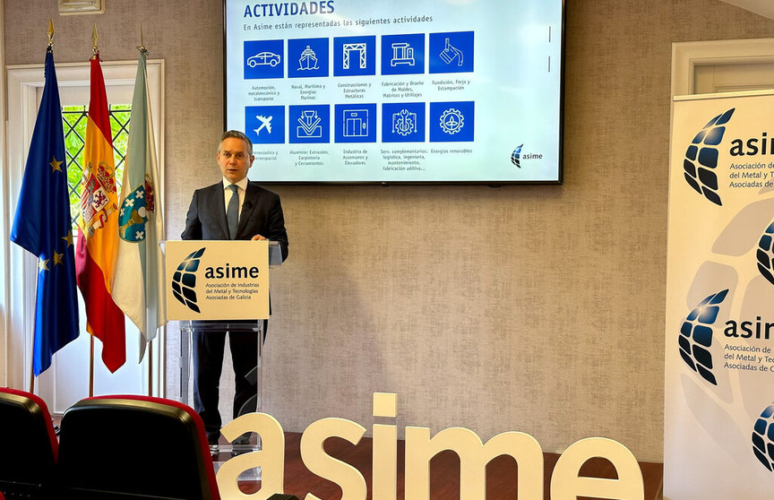 Enrique Mallón presentó el informe anual de Asime correspondiente a 2022.
