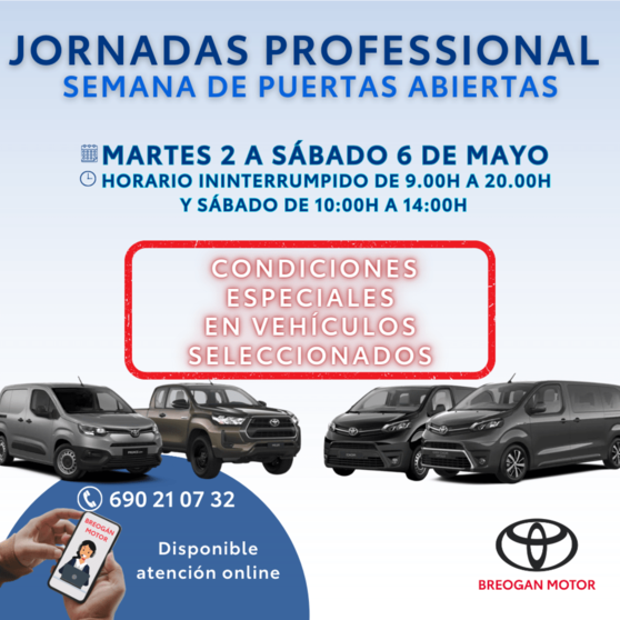 Semana de puertas abiertas para profesionales en los concesionarios Toyota Breogán Motor.