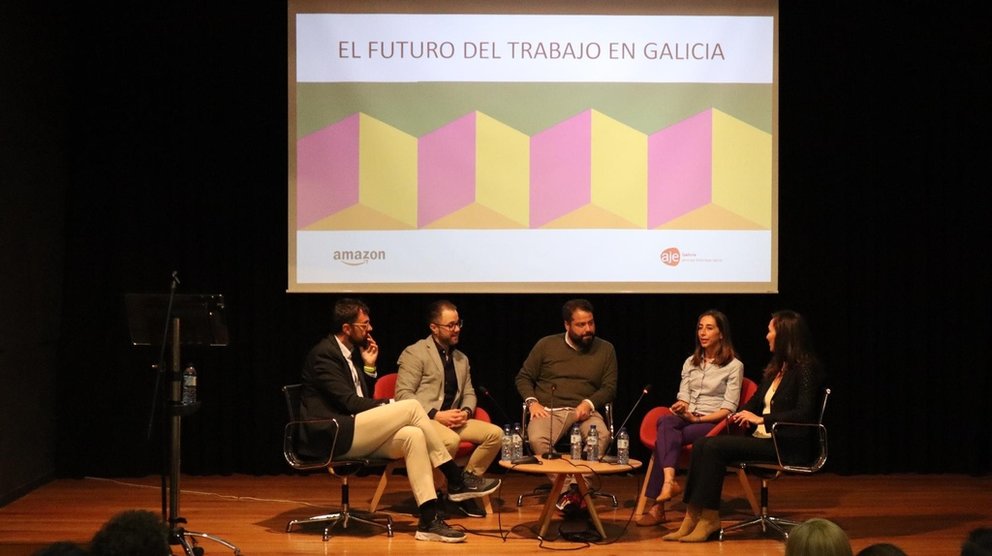Encuentro "El futuro del trabajo en Galicia", celebrado en O Porriño.