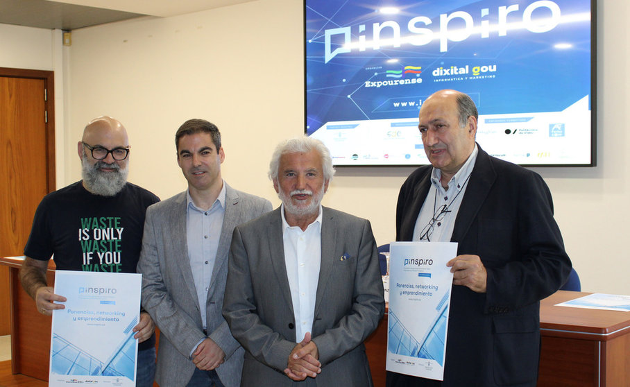 Pablo Sanmartín, Rosendo Fernández y Rogelio Martínez presentaron el encuentro "Inspiro".