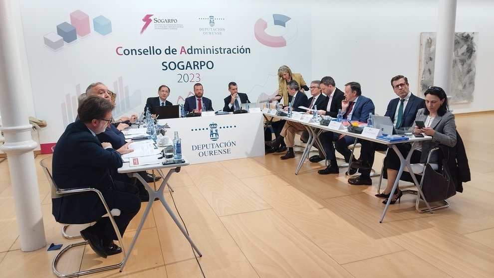 Consejo de administración de Sogarpo celebrado en Ourense.