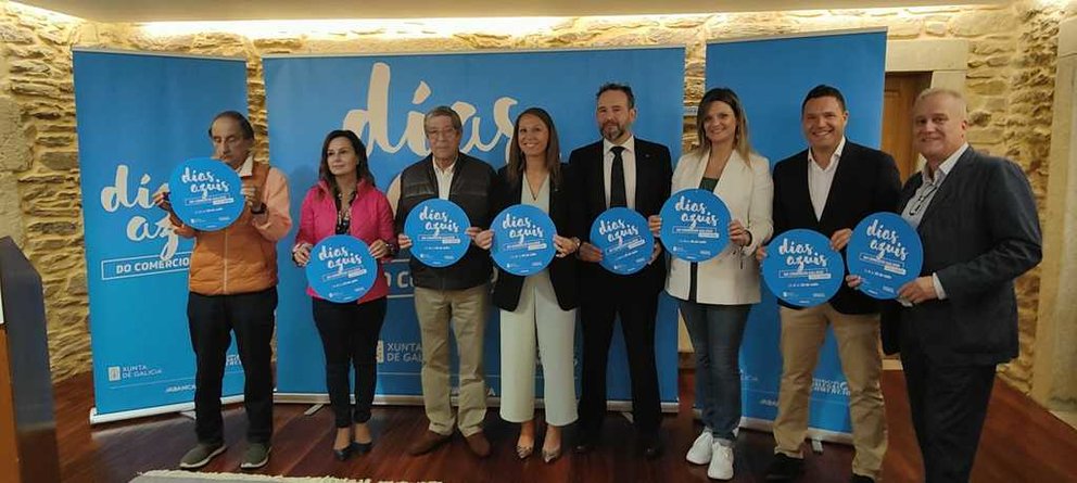Presentación da campaña "Días azuis do comercio galego"