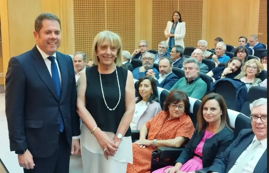 Gerardo Cuerva, presidente de CEPYME, con Marisol Nóvoa, la nueva presidenta de la CEO