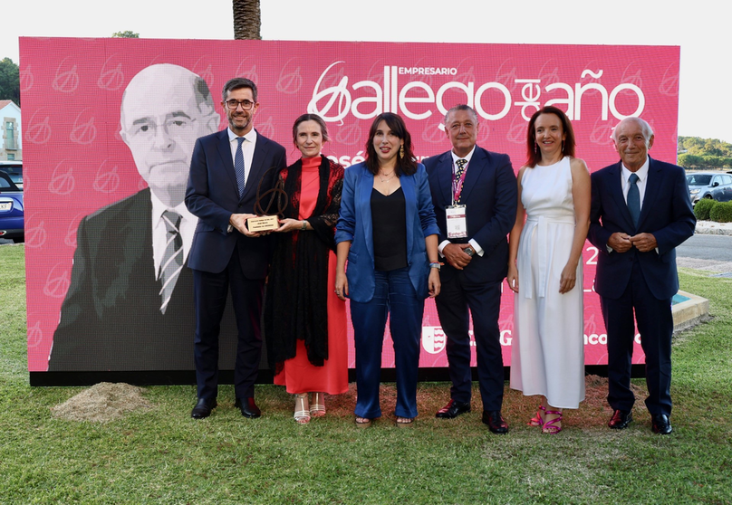Entrega del Premio Empresario Gallego del Año durante la celebración de O Encontro.