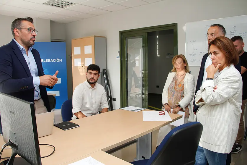 La directora de Gain, Patricia Argerey, visitó en Lugo startup Golondrina25, participante en el itinerario de aceleración de la 4ª edición de la BFAero.