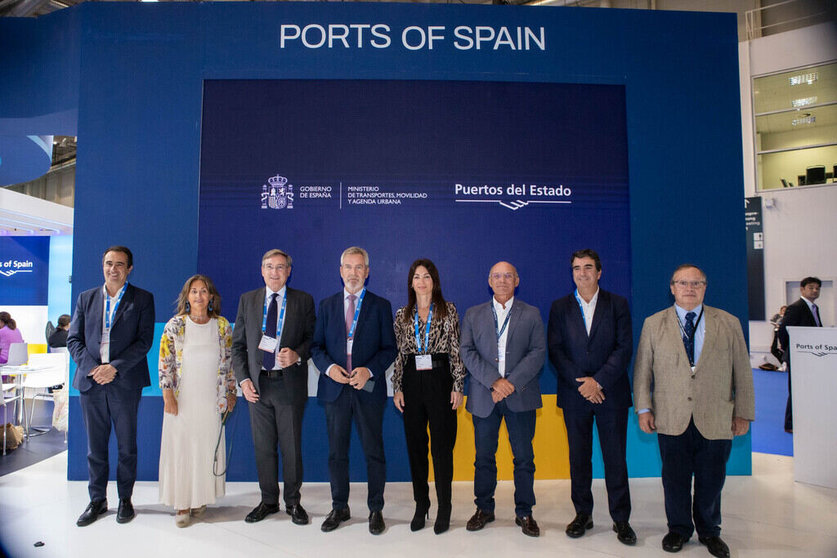 Delegación de puertos españoles en Seatrade Europe.