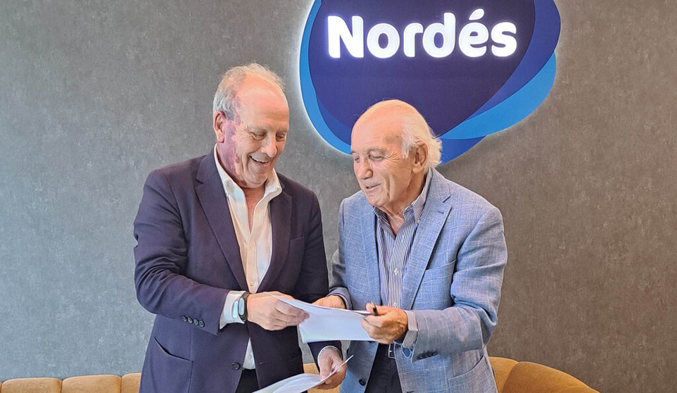 Carlos López Navaza, presidente de Nordés (izquierda) y Antonio Fontenla, presidente de la CEC.