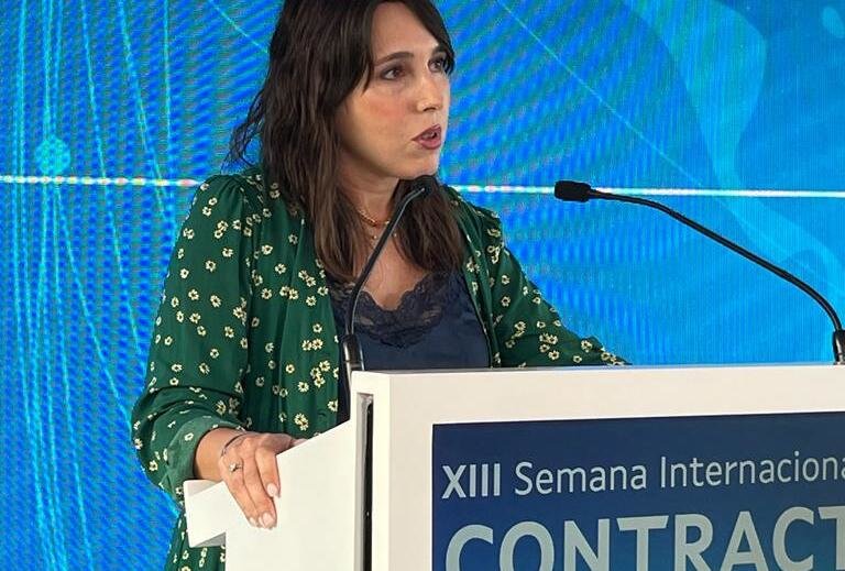 María Jesús Lorenzana, conselleira de Economía, Industria e Innovación, durante a celebración da XIII Semana Internacional Contract Galicia.