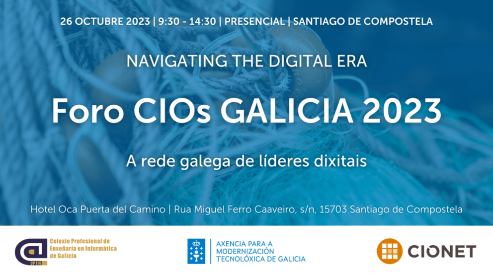 Cartel do Foro CIOs Galiza 2023.