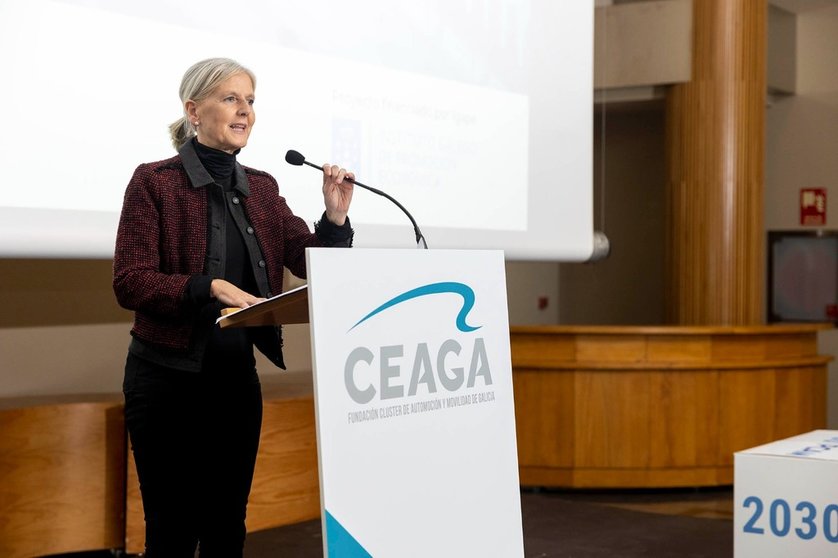 Covadonga Toca, directora do Igape, durante a súa intervención.