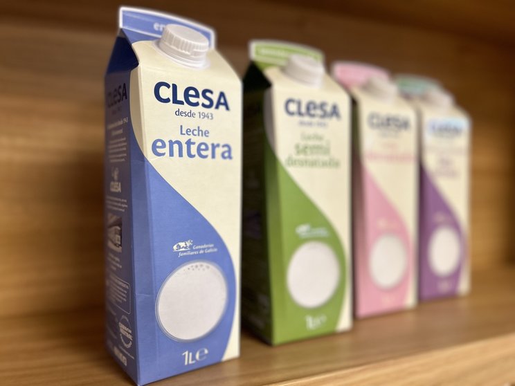 Nueva imagen de leche Clesa.
